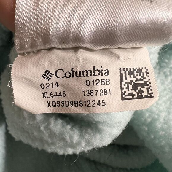 Columbia Jacket Womens Medium Light Blue XL6445 Full Zip Fleece Outdoors Hiking - Picture 5 of 11